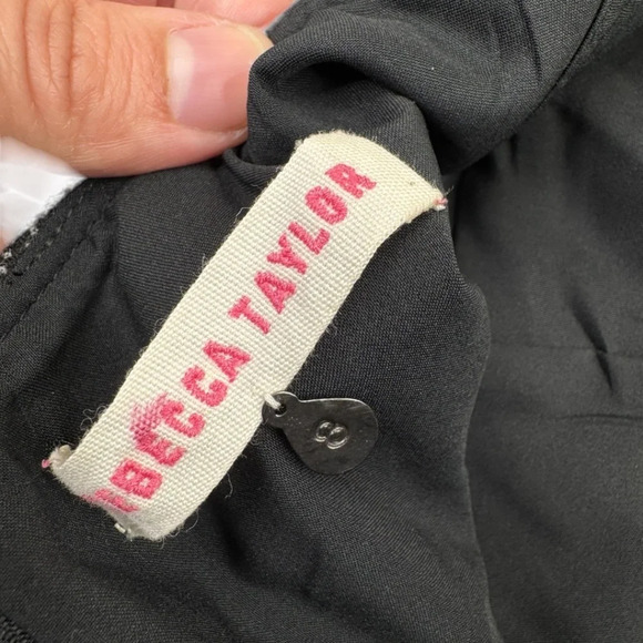 Rebecca Taylor Charcoal Sheath Wool V-neck Dress - Picture 5 of 12